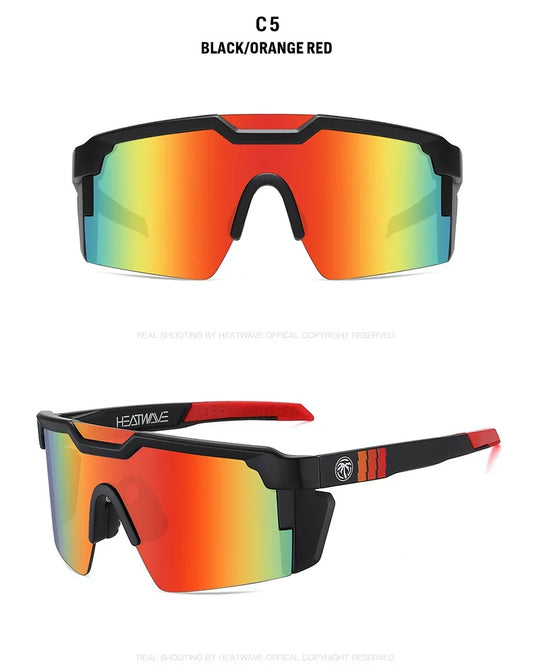 Heat wave Cross border best-selling high-quality genuine film outdoor sports windproof sunglasses for men women sunglasses HW05